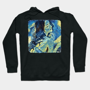 Beautiful girl Van Gogh Style Hoodie